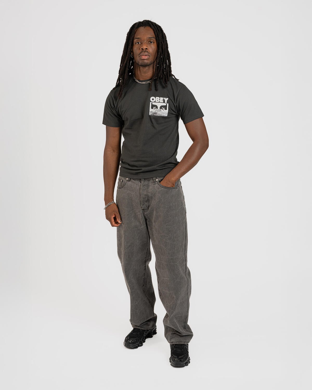 Obey CLASSIC WRINKLE BAGGY DENIM | 142010111-BWA | AFEW STORE